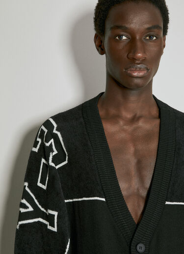 Logo Intarsia Cardigan Y-3 Logo Intarsia Cardigan Black yyy0354002