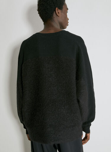 Wool-And-Mohair-Blend Knit Sweater Y-3 Wool-And-Mohair-Blend Knit Sweater Black yyy0354024