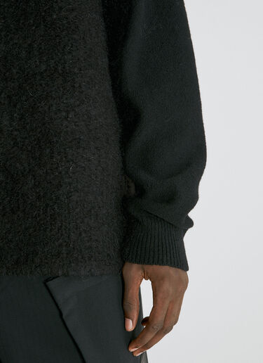 Wool-And-Mohair-Blend Knit Sweater Y-3 Wool-And-Mohair-Blend Knit Sweater Black yyy0354024