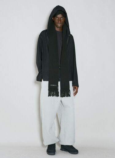 コントラストロゴのベースボールキャップ Y-3 コントラストロゴのベースボールキャップ ブラック yyy0354036