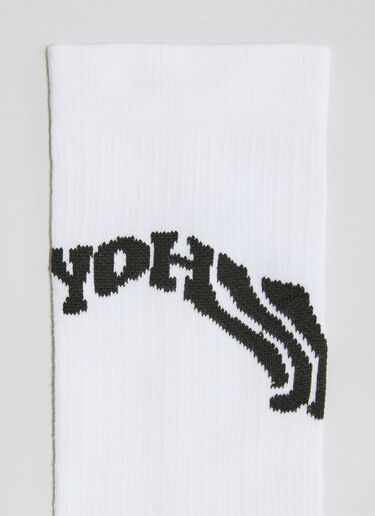Logo Jacquard Socks Y-3 Logo Jacquard Socks White yyy0356020