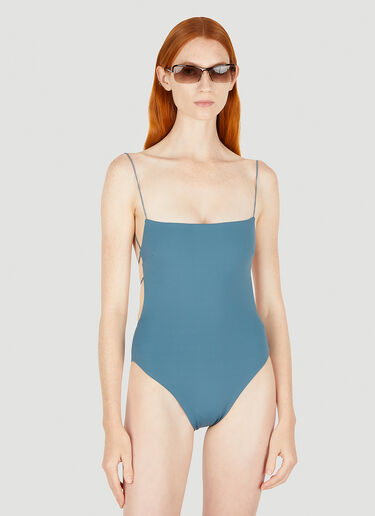 Fine Strap Swimsuit Ziah Fine Strap Swimsuit Blue zia0249003