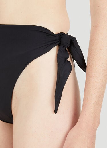 Asymmetrical Tie Bikini Bottoms Ziah Asymmetrical Tie Bikini Bottoms Black zia0249012