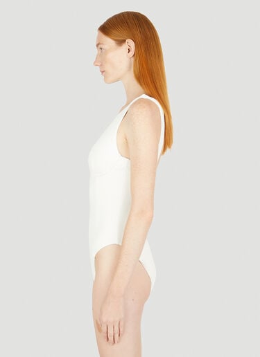 Lara Boucle Swimsuit Ziah Lara Boucle Swimsuit White zia0250002