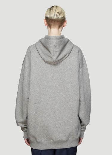 Acne Studios Hooded Oversized Face Patch Sweatshirt Grey acn0336001