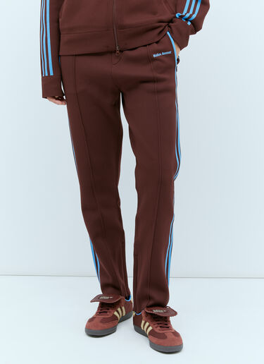 로고 자수 트랙 팬츠 adidas by Wales Bonner 로고 자수 트랙 팬츠 브라운 awb0354002