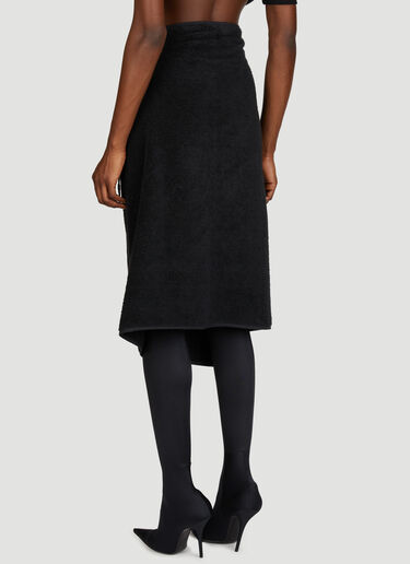 Towel Skirt Balenciaga Towel Skirt Black bal0355001