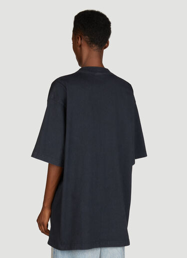 ダークウェーブ ラージフィットTシャツ Balenciaga ダークウェーブ ラージフィットTシャツ ブラック bal0355005