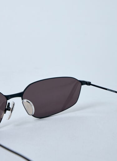 Invis Oval Sunglasses Balenciaga Invis Oval Sunglasses Black bcs0360008