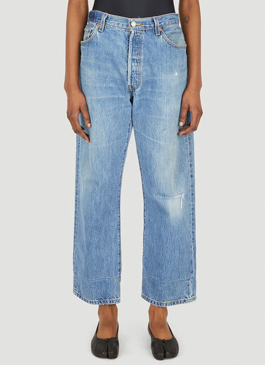 Stonewash Wide Leg Jeans Bonum Stonewash Wide Leg Jeans Blue bon0348006