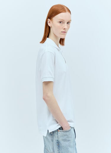 Comme Des Garçons PLAY 徽标贴饰 Polo 衫 白色 cpl0355004
