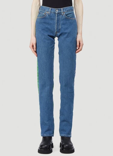 (DI)VISION Upcycled Split Jeans Blue div0342012