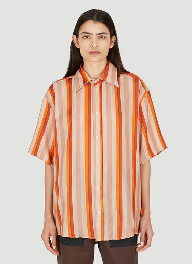 ストライプショートスリーブ Tシャツ (Di)vision ストライプショートスリーブ Tシャツ ブラウン div0348021