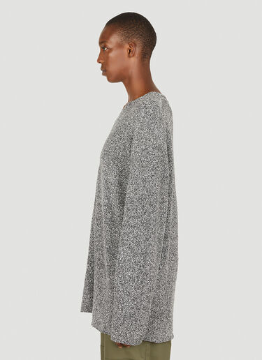Dion Lee 말드 버클 V넥 스웨터 그레이 dle0349006