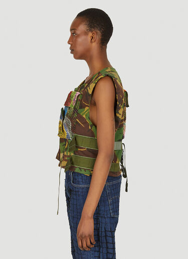 Embroidered Military Vest DRx FARMAxY FOR LN-CC Embroidered Military Vest Green drx0348004