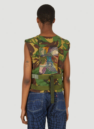 Embroidered Military Vest DRx FARMAxY FOR LN-CC Embroidered Military Vest Green drx0348004