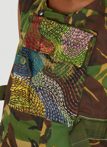 Embroidered Military Vest DRx FARMAxY FOR LN-CC Embroidered Military Vest Green drx0348004
