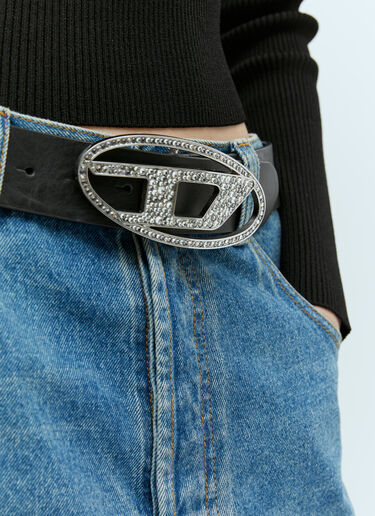 Diesel B-1DR ロゴベルト ブラック dsl0355001