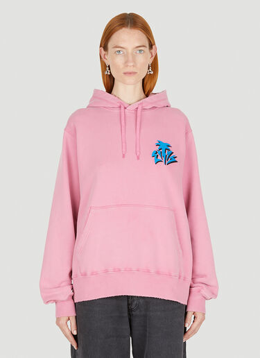 Lewis Logo Hooded Sweatshirt Eytys Lewis Logo Hooded Sweatshirt Pink eyt0349028