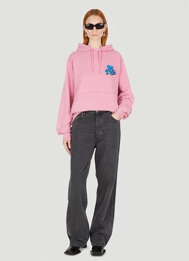Eytys Lewis Logo Hooded Sweatshirt Pink eyt0349028