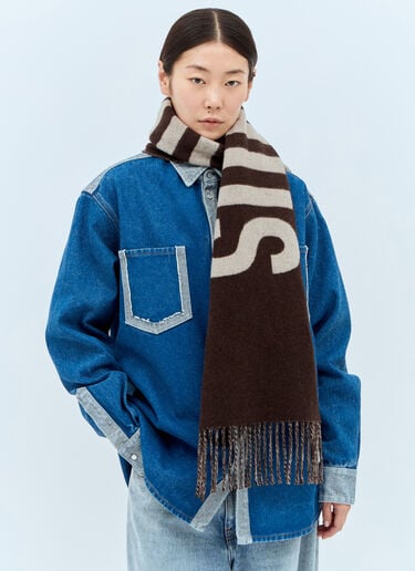 Jacquemus L'Echarpe Jacquemus Scarf Brown jac0358007