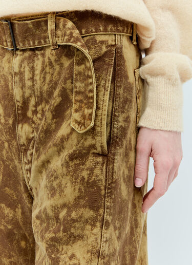 Lemaire Twisted Belted Jeans Brown lem0356002