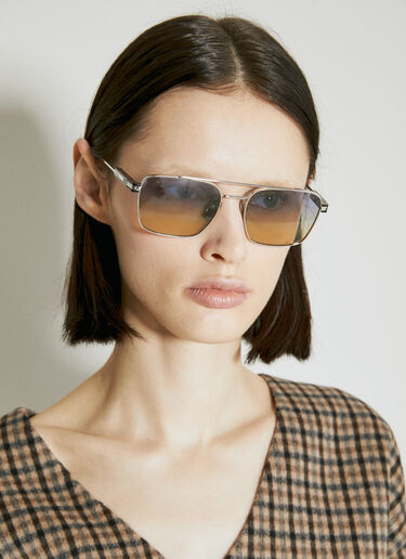 Prada 金属框太阳镜 银色 lpr0353003