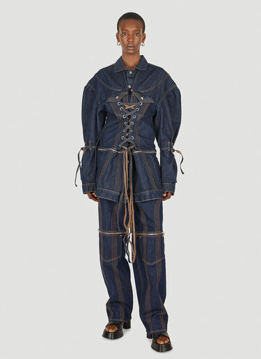 Levi's x No Sesso x Levi's Corset Zip Off Trucker 牛仔夹克 蓝色 lvn0349003