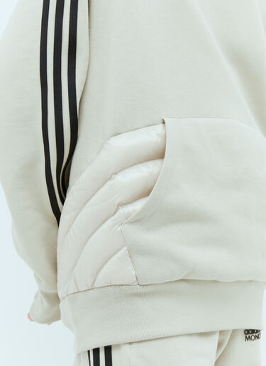 Logo Applique Hooded Sweatshirt Moncler x adidas Originals Logo Applique Hooded Sweatshirt Beige mad0354004