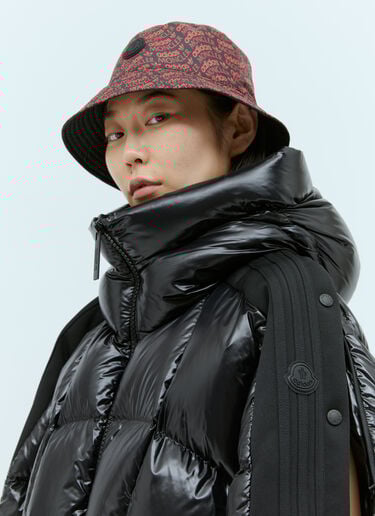 Moncler x adidas Originals 로고 프린트 버킷 햇 레드 mad0354011
