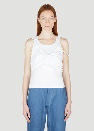 Mainline:RUS/Fr.CA/DE Draped Tank Top White mai0352003