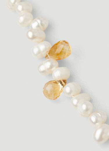 Terrestrial Citrine Pearl Necklace Mass Terrestrial Citrine Pearl Necklace White mas0348005