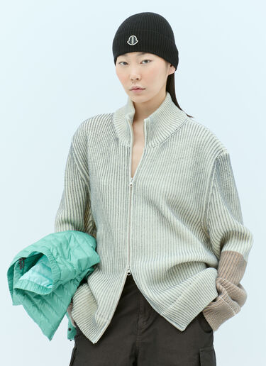Moncler x Rick Owens 로고 패치 캐시미어 비니 햇 블랙 mcs0355017