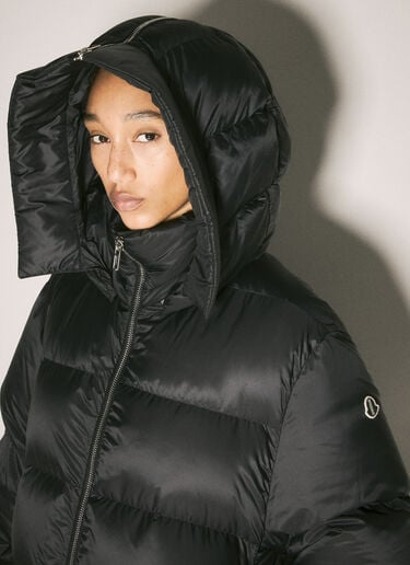 Moncler x Rick Owens 후드 사이클로픽 코트 블랙 mcs0358008