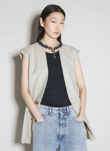 Cover Necklace MM6 Maison Margiela Cover Necklace Black mmm0354002