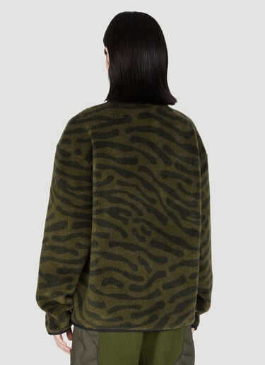 Teddy Zip-Up Sweatshirt Moncler Salehe Bembury Teddy Zip-Up Sweatshirt Dark Green msb0354008