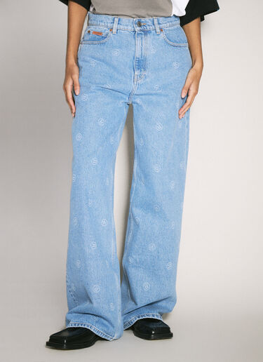 Extended Wide-Leg Jeans Martine Rose Extended Wide-Leg Jeans Blue mtr0358004