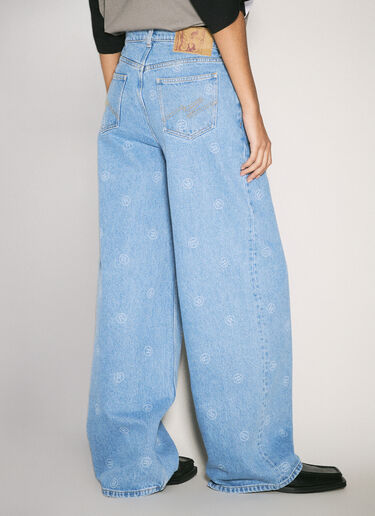 Extended Wide-Leg Jeans Martine Rose Extended Wide-Leg Jeans Blue mtr0358004