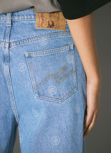 Extended Wide-Leg Jeans Martine Rose Extended Wide-Leg Jeans Blue mtr0358004