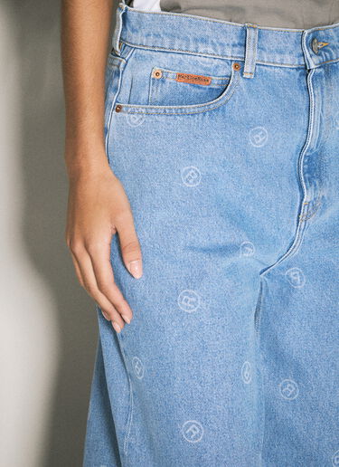 Extended Wide-Leg Jeans Martine Rose Extended Wide-Leg Jeans Blue mtr0358004