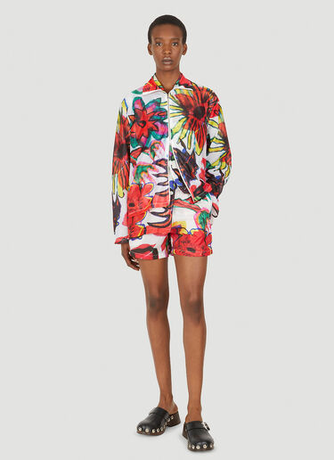 Flowers Print Sweatshirt Our Legacy Flowers Print Sweatshirt Red our0349002