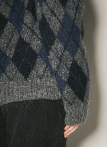 Evening Polo Sweater Our Legacy Evening Polo Sweater Grey our0358020