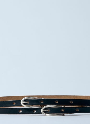 Twin Tongue Belt Our Legacy Twin Tongue Belt Black our0360055