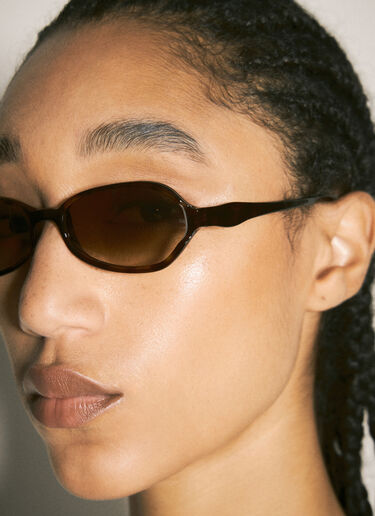 Drain Sunglasses Our Legacy Drain Sunglasses Brown ous0356019