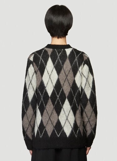 Pringle of Scotland Argyle Monochrome Cardigan Black pos0340008
