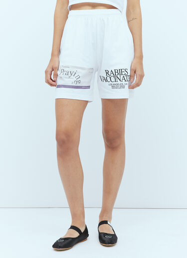 Pill Track Shorts Praying Pill Track Shorts White pry0354012