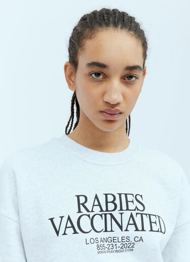 Praying Rabies Crew 스웨트셔츠 그레이 pry0354014