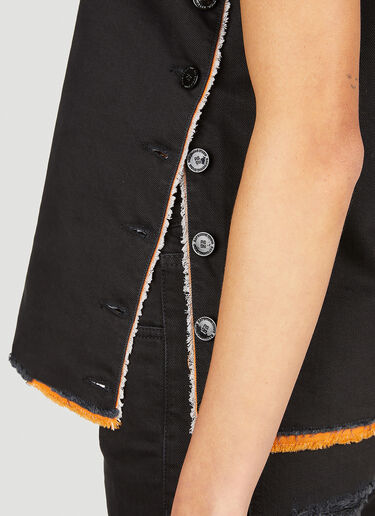 Doubled Denim Top Raf Simons Doubled Denim Top Black raf0351001