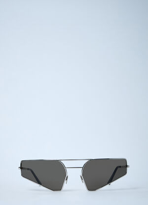 Rick Owens Stainless Steel Sunglasses Grey ric0359007