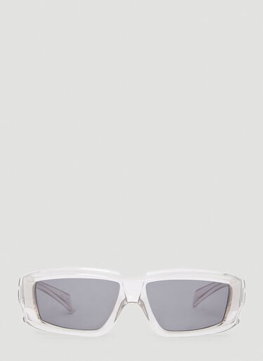 Rick Owens 矩形太阳镜 黑色 ris0353001